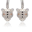 Tribal jewelry art, Jaguar bold earrings