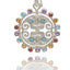 Sterling Silver Amethyst Aquamarine Citrine Earrings, Gemstone Dangle Earrings