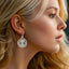 Sterling Silver Amethyst Aquamarine Citrine Earrings, Gemstone Dangle Earrings