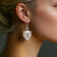 Tribal jewelry art, Jaguar bold earrings