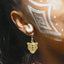 Jaguar bold earrings, unique elegant earrings