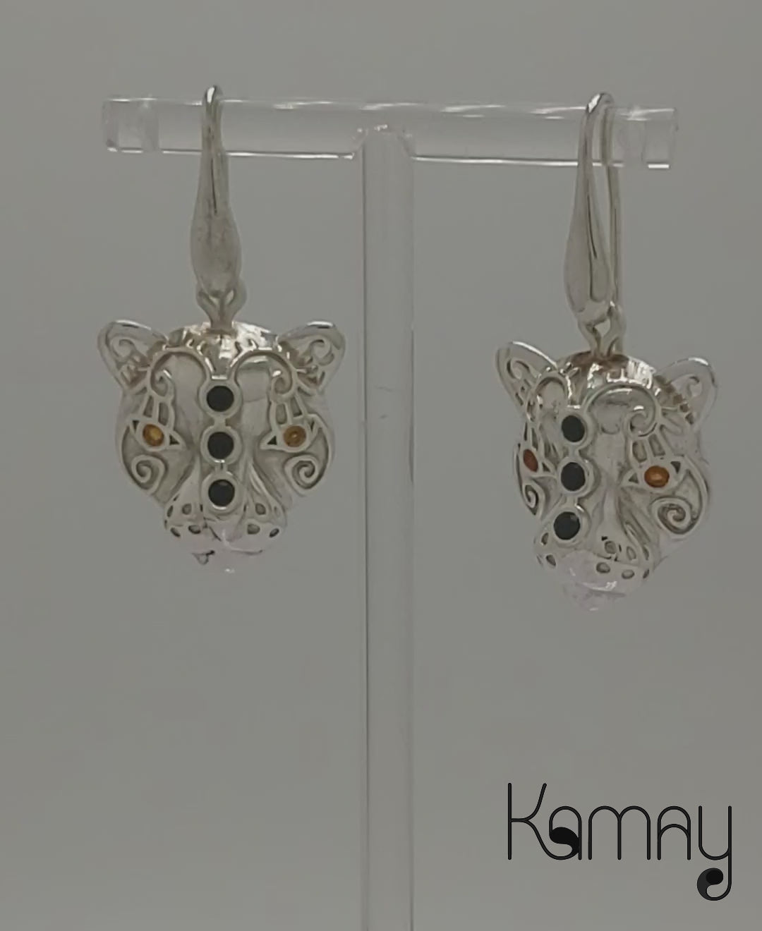 Pendientes Mis Jaguar, Zafiro Azul Oscuro, Piedras Preciosas Esmeralda, elegante regalo único.