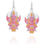 Reaction Diffusion, sterling silver colorful earrings