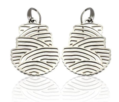 Boucles d'oreilles tatouage en argent sterling