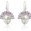 KAMAY jewelry Colorful lotus dangle sterling silver earrings