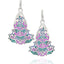 Reaction Diffusion earrings, sterling silver Colorful earrings