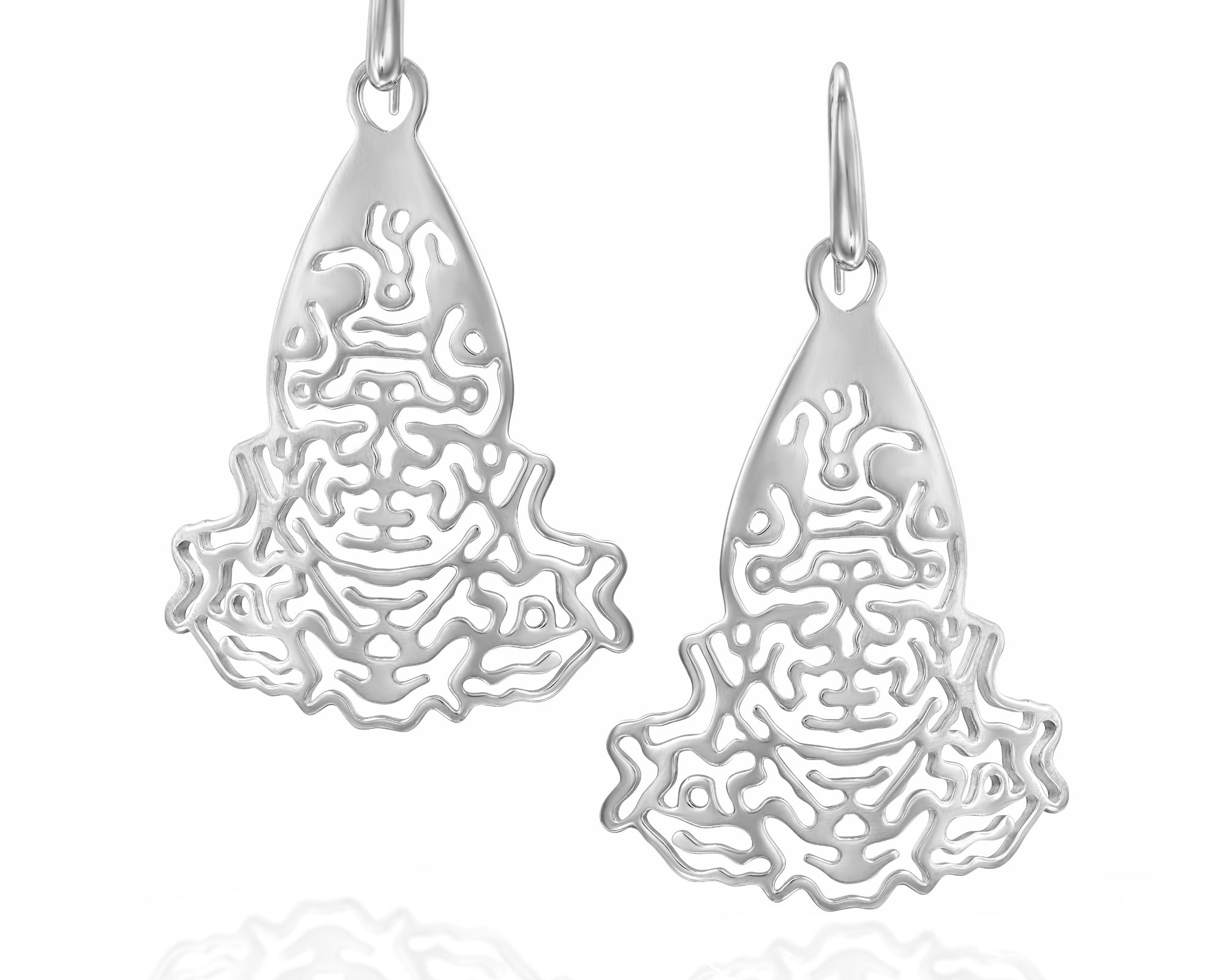 Pendientes Reaction Diffusion, pendientes de plata esterlina