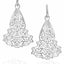 Reaction Diffusion earrings, sterling silver earrings