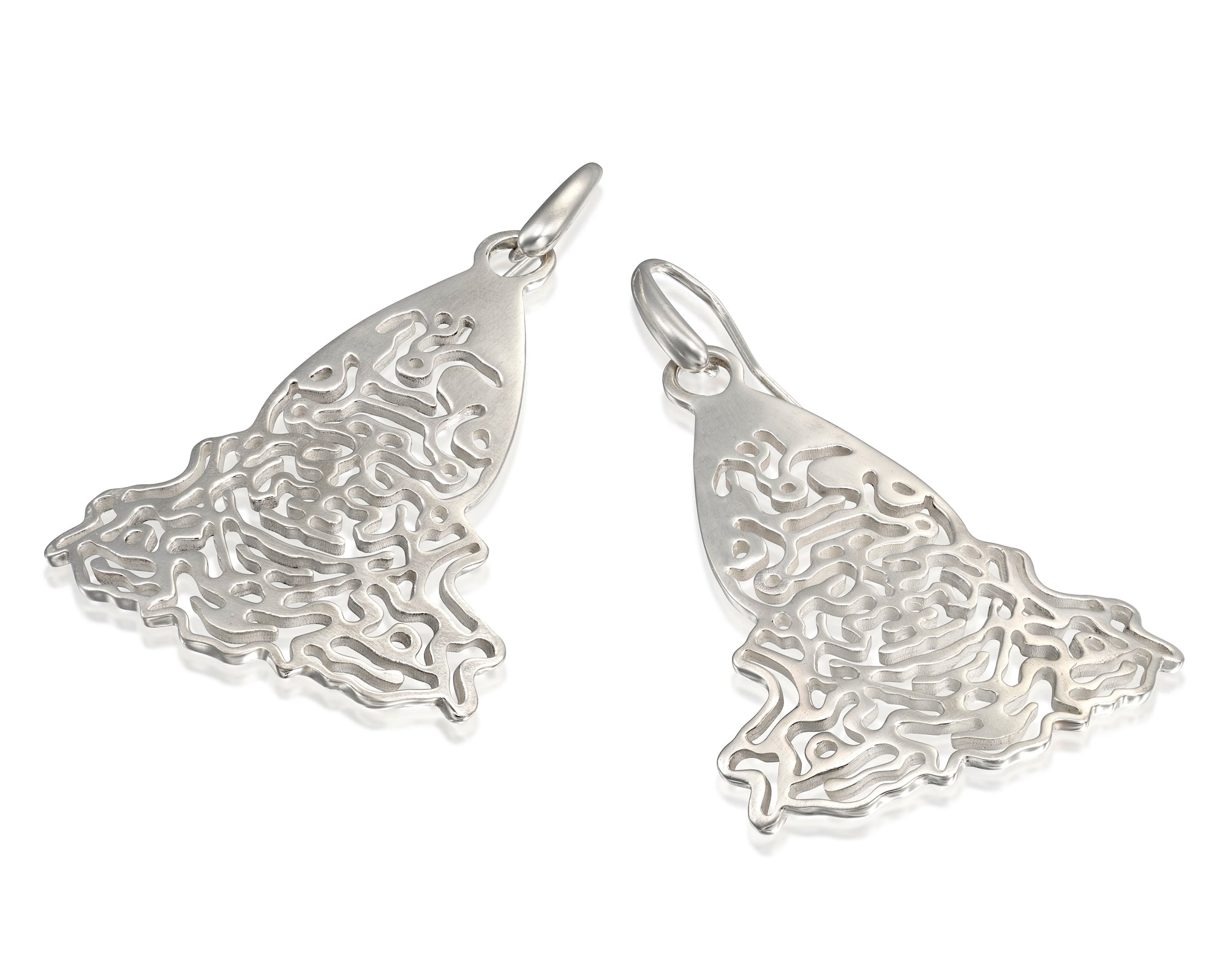 Pendientes Reaction Diffusion, pendientes de plata esterlina