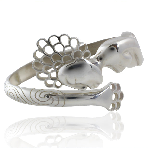 KAMAY jewelry Dreaming bangle sterling silver bracelet, invisible Spring Closure