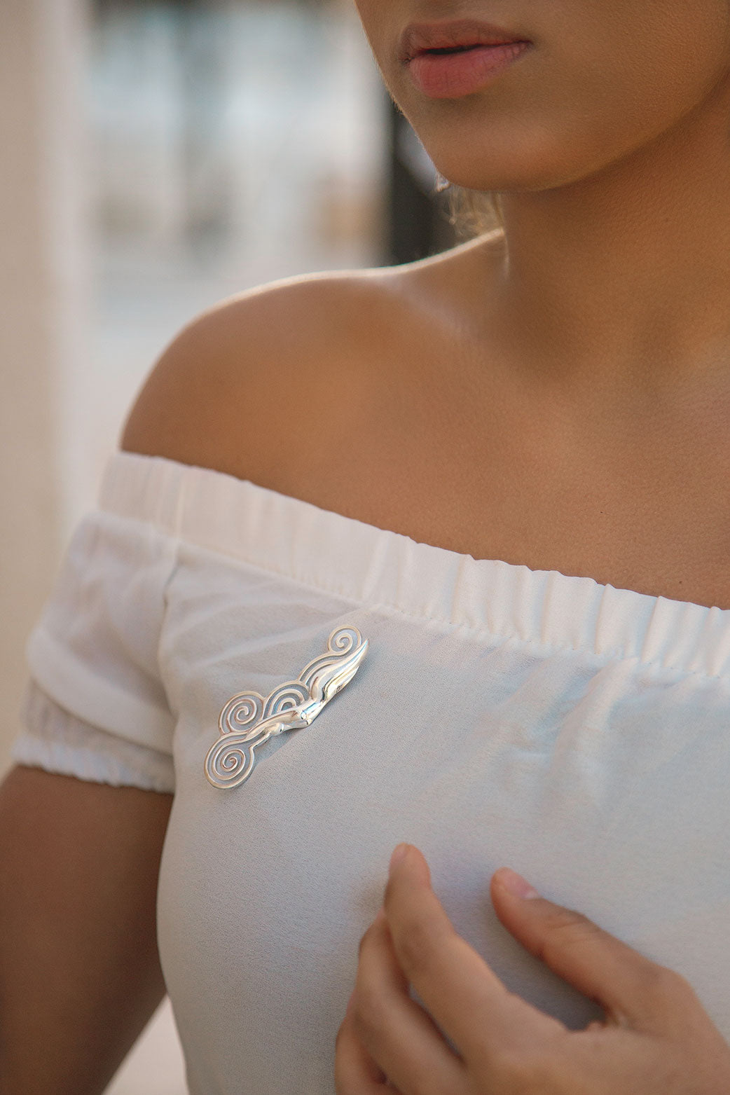   Sea Diver, broche de plata