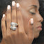 Anillo camaleón con piedras preciosas de rubíes de colores