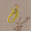 Anillo de compromiso my deer, plata de primera ley Citrino y Amethysta