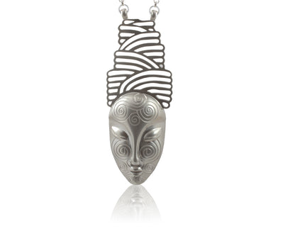 KAMAY The Dreamer Tattooed sterling silver statement pendant