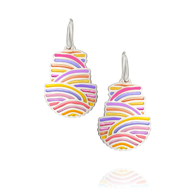 KAMAY jewelry Colorful dangle sterling silver earrings