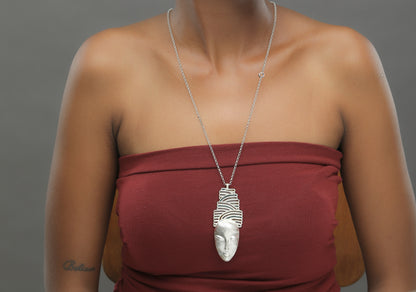 KAMAY jewelry The Dreamer colored sterling silver pendant, ethnic design
