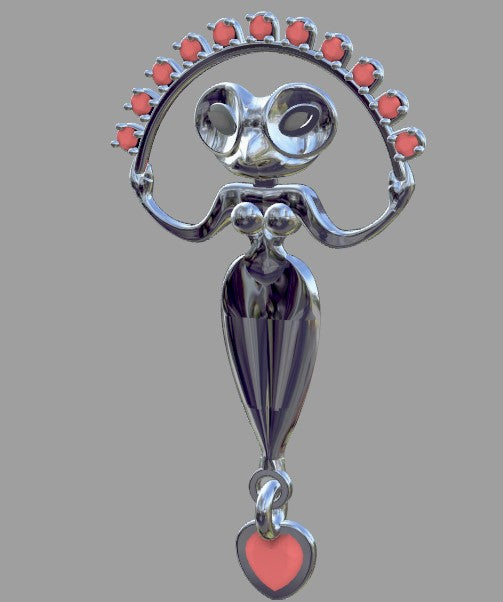   Sea Diver, broche de plata